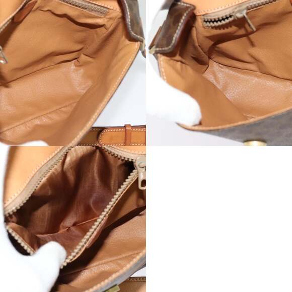 CELINE Macadam Canvas Shoulder Bag Pvc Brown Gold - Picture 12 of 12